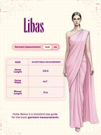 Pink Printed Linen Saree