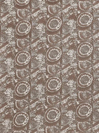 Brown Printed Cotton Saree